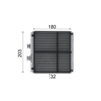 MAHLE AH 183 000P Wärmetauscher, Innenraumheizung