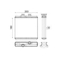 MAHLE AH 183 000P Wärmetauscher, Innenraumheizung