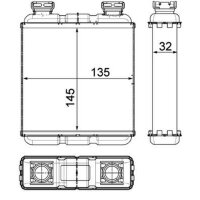 MAHLE AH 188 000P Wärmetauscher, Innenraumheizung