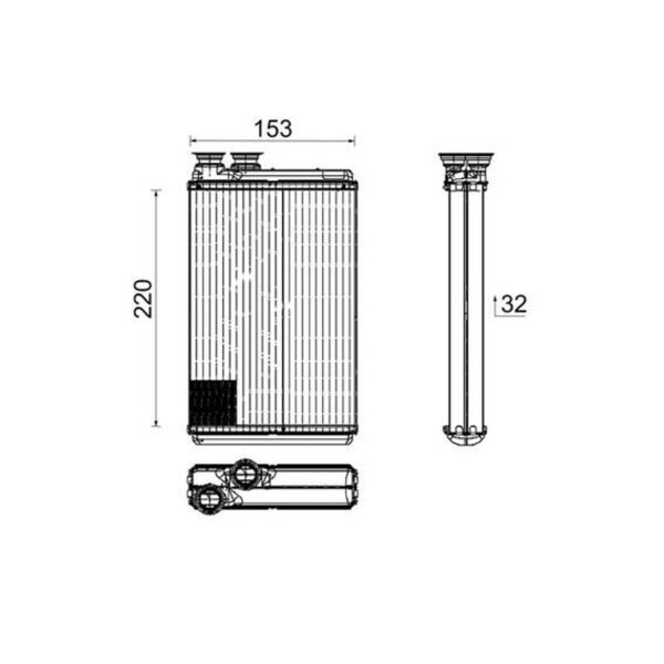 MAHLE AH 195 000P Wärmetauscher, Innenraumheizung
