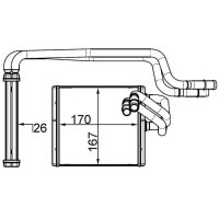 MAHLE AH 198 000S Wärmetauscher, Innenraumheizung