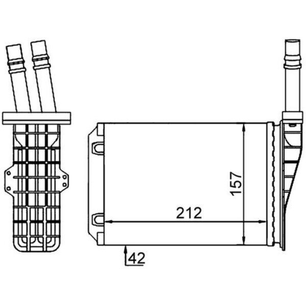 MAHLE AH 209 000S Wärmetauscher, Innenraumheizung