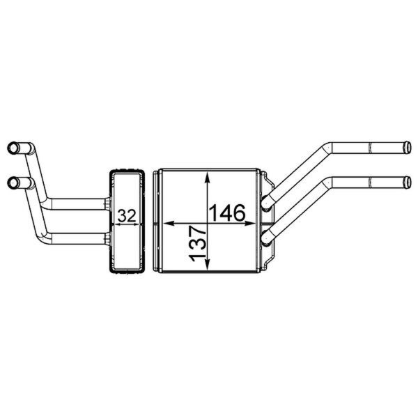 MAHLE AH 226 000S Wärmetauscher, Innenraumheizung