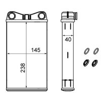 MAHLE AH 239 000S Wärmetauscher, Innenraumheizung