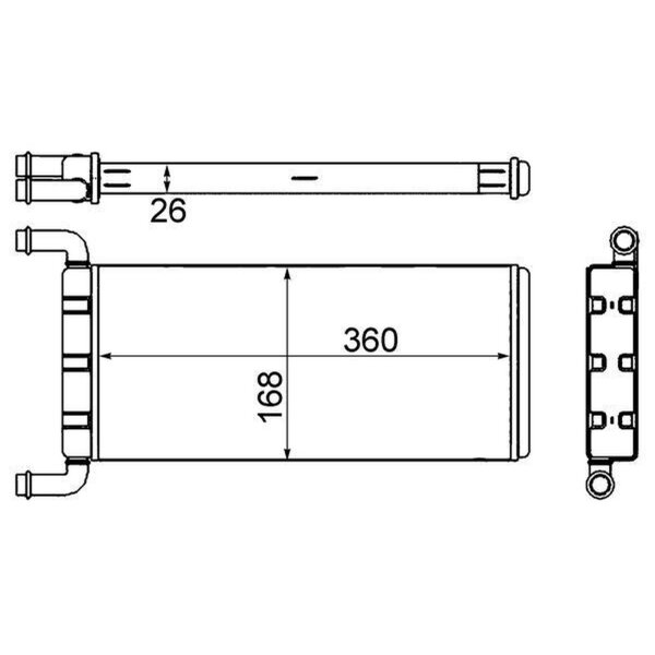 MAHLE AH 241 000S Wärmetauscher, Innenraumheizung