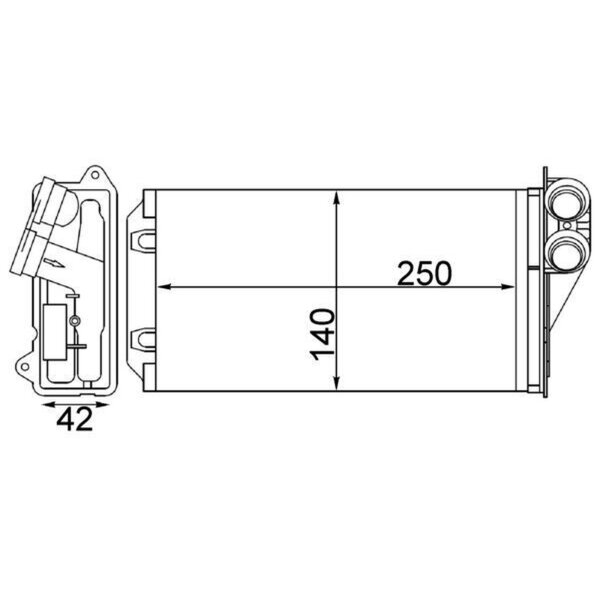 MAHLE AH 245 000S Wärmetauscher, Innenraumheizung