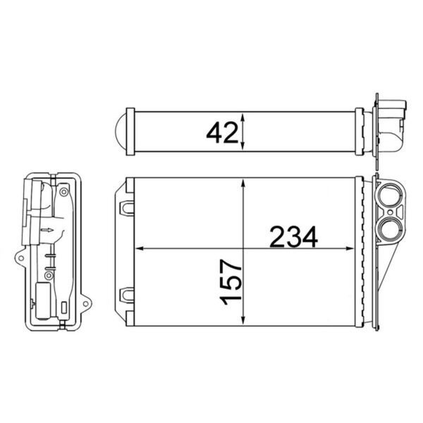 MAHLE AH 248 000S Wärmetauscher, Innenraumheizung