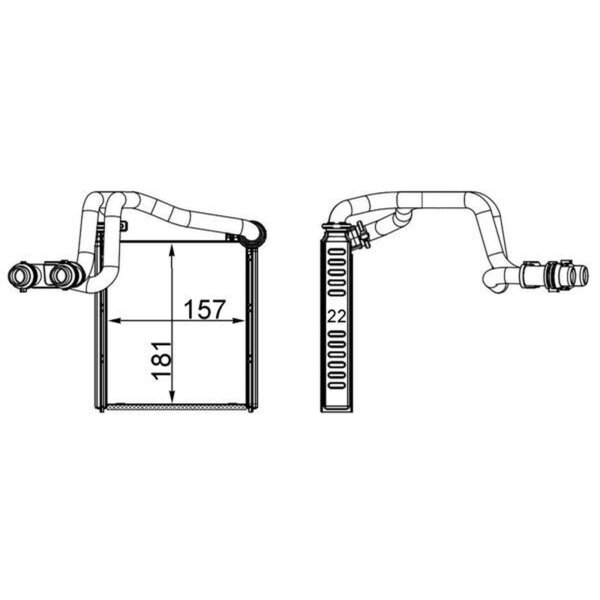 MAHLE AH 252 000S Wärmetauscher, Innenraumheizung