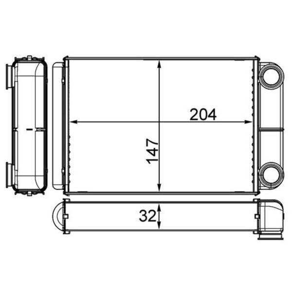 MAHLE AH 258 000S Wärmetauscher, Innenraumheizung