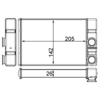 MAHLE AH 260 000S Wärmetauscher, Innenraumheizung