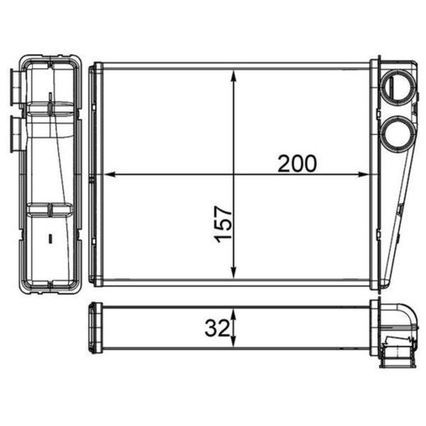 MAHLE AH 263 000S Wärmetauscher, Innenraumheizung