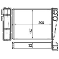 MAHLE AH 263 000S Wärmetauscher, Innenraumheizung