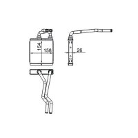 MAHLE AH 267 000S Wärmetauscher, Innenraumheizung