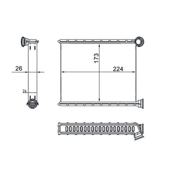 MAHLE AH 269 000S Wärmetauscher, Innenraumheizung