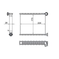MAHLE AH 269 000S Wärmetauscher, Innenraumheizung