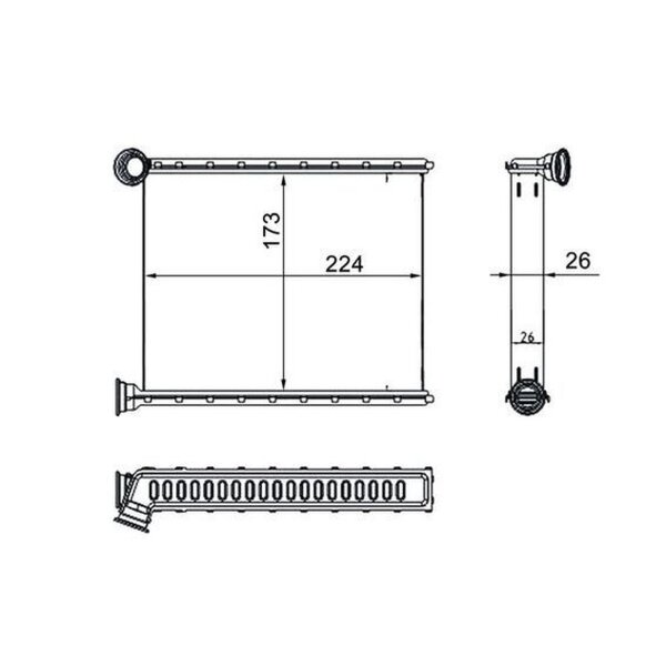 MAHLE AH 270 000S Wärmetauscher, Innenraumheizung