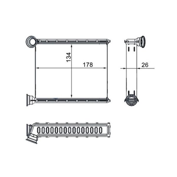 MAHLE AH 272 000S Wärmetauscher, Innenraumheizung