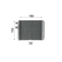 MAHLE AH 299 000P Wärmetauscher, Innenraumheizung