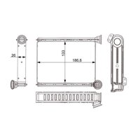 MAHLE AH 370 000S Wärmetauscher, Innenraumheizung