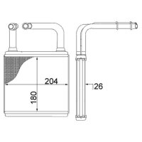MAHLE AH 78 000S Wärmetauscher, Innenraumheizung
