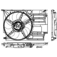 MAHLE CFF 405 000P Lüfter, Motorkühlung