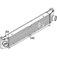MAHLE CI 158 000P Ladeluftkühler