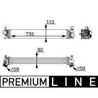 MAHLE CI 217 000P Ladeluftkühler