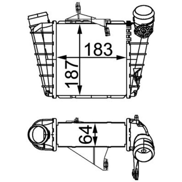 MAHLE CI 298 000S Ladeluftkühler