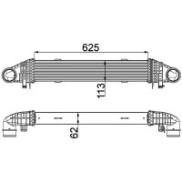 MAHLE CI 359 000P Ladeluftkühler