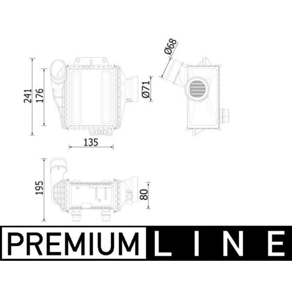 MAHLE CI 539 000P Ladeluftkühler