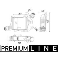 MAHLE CI 541 000P Ladeluftkühler