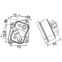 MAHLE CLC 107 000P Ölkühler, Motoröl