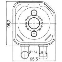 MAHLE CLC 165 000S Ölkühler, Motoröl
