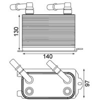 MAHLE CLC 228 000P Ölkühler, Automatikgetriebe