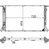 MAHLE CR 1133 000P Kühler, Motorkühlung