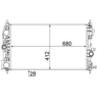 MAHLE CR 1782 000S Kühler, Motorkühlung