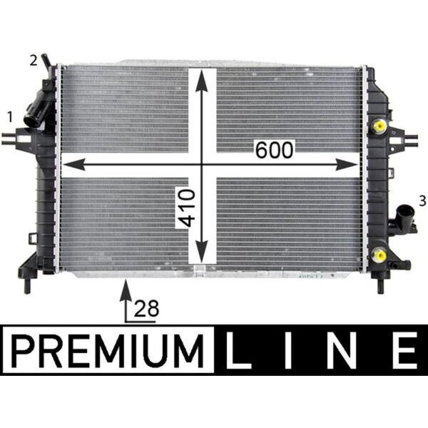 MAHLE CR 1857 000P Kühler, Motorkühlung