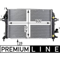 MAHLE CR 1857 000P Kühler, Motorkühlung