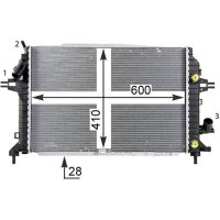 MAHLE CR 1857 000P Kühler, Motorkühlung