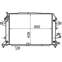 MAHLE CR 1857 000P Kühler, Motorkühlung