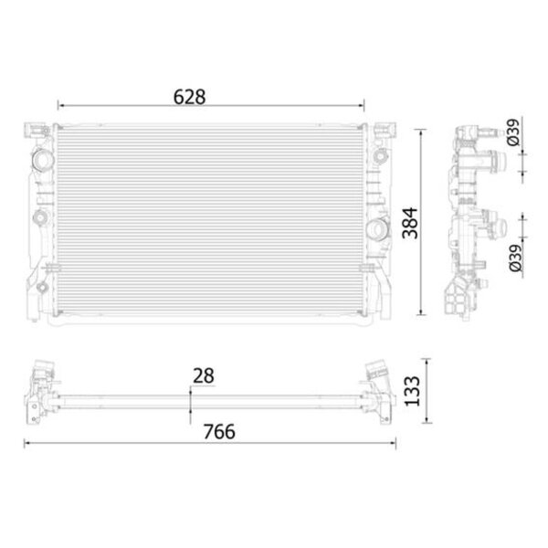 MAHLE CR 2324 000P Kühler, Motorkühlung
