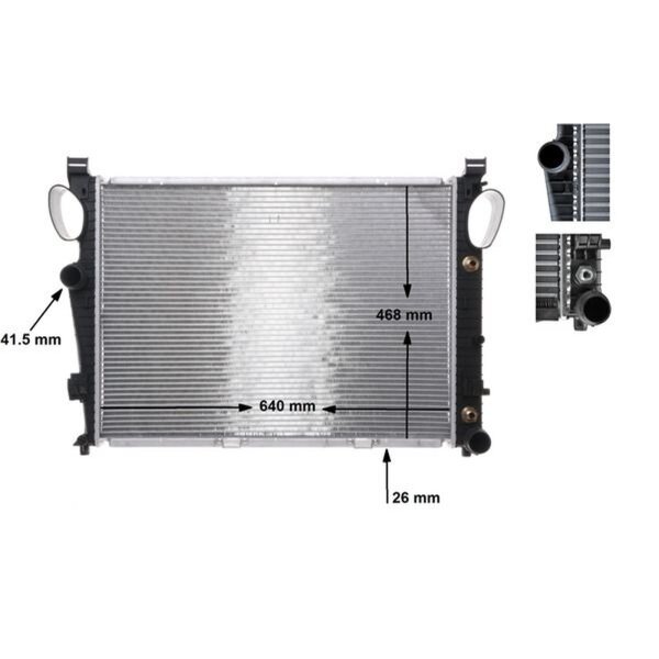 MAHLE CR 304 000S Kühler, Motorkühlung