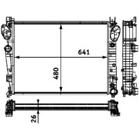MAHLE CR 304 000S Kühler, Motorkühlung