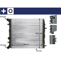 MAHLE CR 454 000S Kühler, Motorkühlung