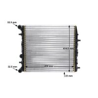 MAHLE CR 454 000S Kühler, Motorkühlung
