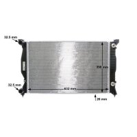 MAHLE CR 484 000S Kühler, Motorkühlung