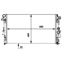MAHLE CR 608 000P Kühler, Motorkühlung