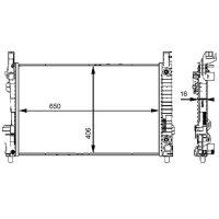 MAHLE CR 661 000S Kühler, Motorkühlung
