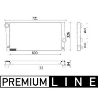 MAHLE CR 956 000P Kühler, Motorkühlung