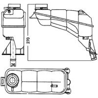 MAHLE CRT 117 000S Ausgleichsbehälter, Kühlmittel